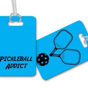 Pickleball Bag Tag, Personalized Bag Tag, Gift For Pickleball Player, Pickleball Luggage Tag,  Gift For Girl, Gift For Boy, Sport Bag Tag