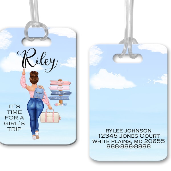 Best Friends Tag, Personalized Vacation Tag, Travel Bag Tag, Backpack Tag, Girls Trip Luggage Tag, Girls Road Trip Tag