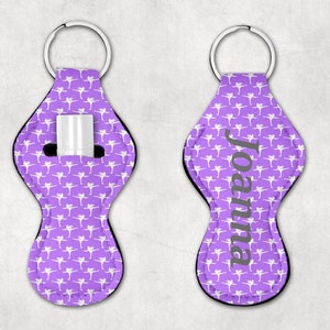 Ice Skating Chapstick Holder, Figure Skating Gift, Chapstick Keychain, Party Favors, Personalized Gift, Sports Team Lip Balm Holder