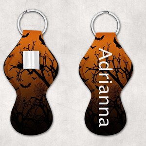 Halloween Chapstick Holder,  Chapstick Keychain, Lip Balm Holder, Halloween Party Favor