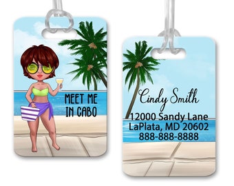 Best Friends Tag,  Travel Bag Tag, Backpack Tag, Girls Trip Luggage Tag, Girls Road Trip Tag, Gift For Senior Trip, Gift For Traveler