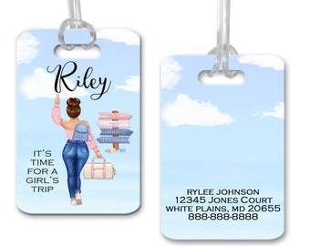 Best Friends Tag, Personalized Vacation Tag, Travel Bag Tag, Backpack Tag, Girls Trip Luggage Tag, Girls Road Trip Tag