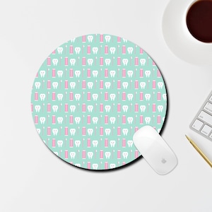 Dental office Mousepad, Desk Accessories, Dental Hygienist Gift, Desk Decorations, Tooth Accessories For Desk