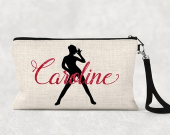 Dance Makeup Bag, Personalized Recital Gift, Zippered Cosmetic Bag, Gift For Dancer, Custom Makeup Bag, Dance Team Gift