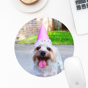 Custom Pet Photo Mouse Pad, Personalized Pet Photo Mouse Pad, Pet Lovers Gift,  Animal Photo Mouse Pad
