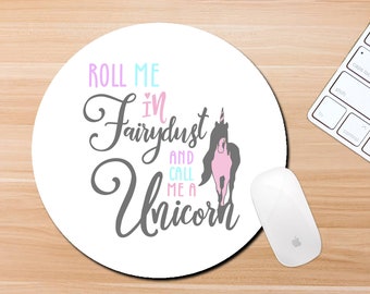 Funny Mouse Pad, Unicorn Mouse Pad, Office Desk Decor, Gift  for Girls