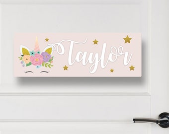 Unicorn Name Sign | Etsy