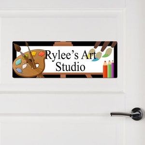 Personalized Art Sign, Gift For Artists, Sign For Art Room, Artists Studio Sign, Art Student Gift, Aluminum Art Sign, Art Teacher Gift