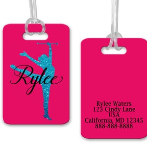 Baton Twirling Bag Tag, Personalized Bag Tag, Gift For Girl, Majorette Bag Tag, Gift For Baton Twirler, Gift For Baton Twirler Team