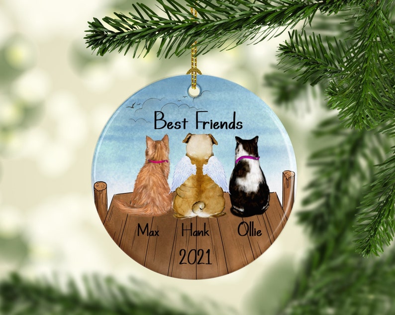 Custom Cat Ornament Dog Ornament Personalized Pet Ornament image 1