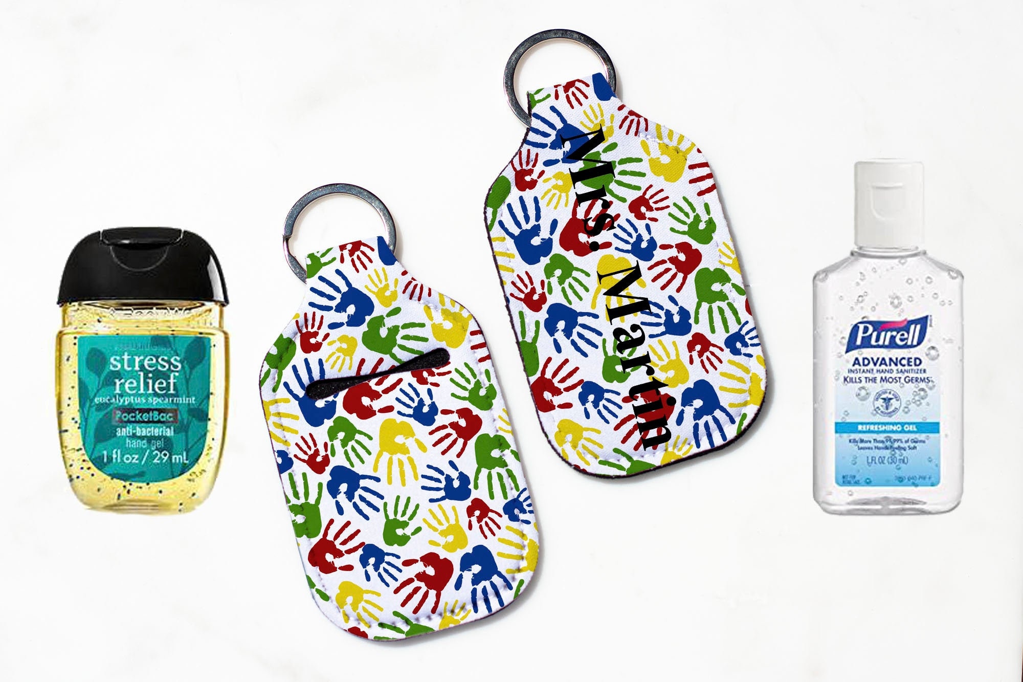 Personalized Hand Sanitizer Keychain Hand Sanitizer Keychain Etsy