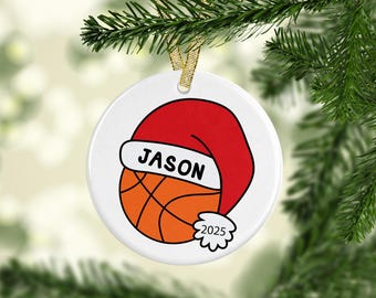 Personalized Sports Ornament, Athlete Gift, Gift For Sports Lover,  Sports Team Gift, Baseball Ornament, Basketball Ornament, Sports Gift