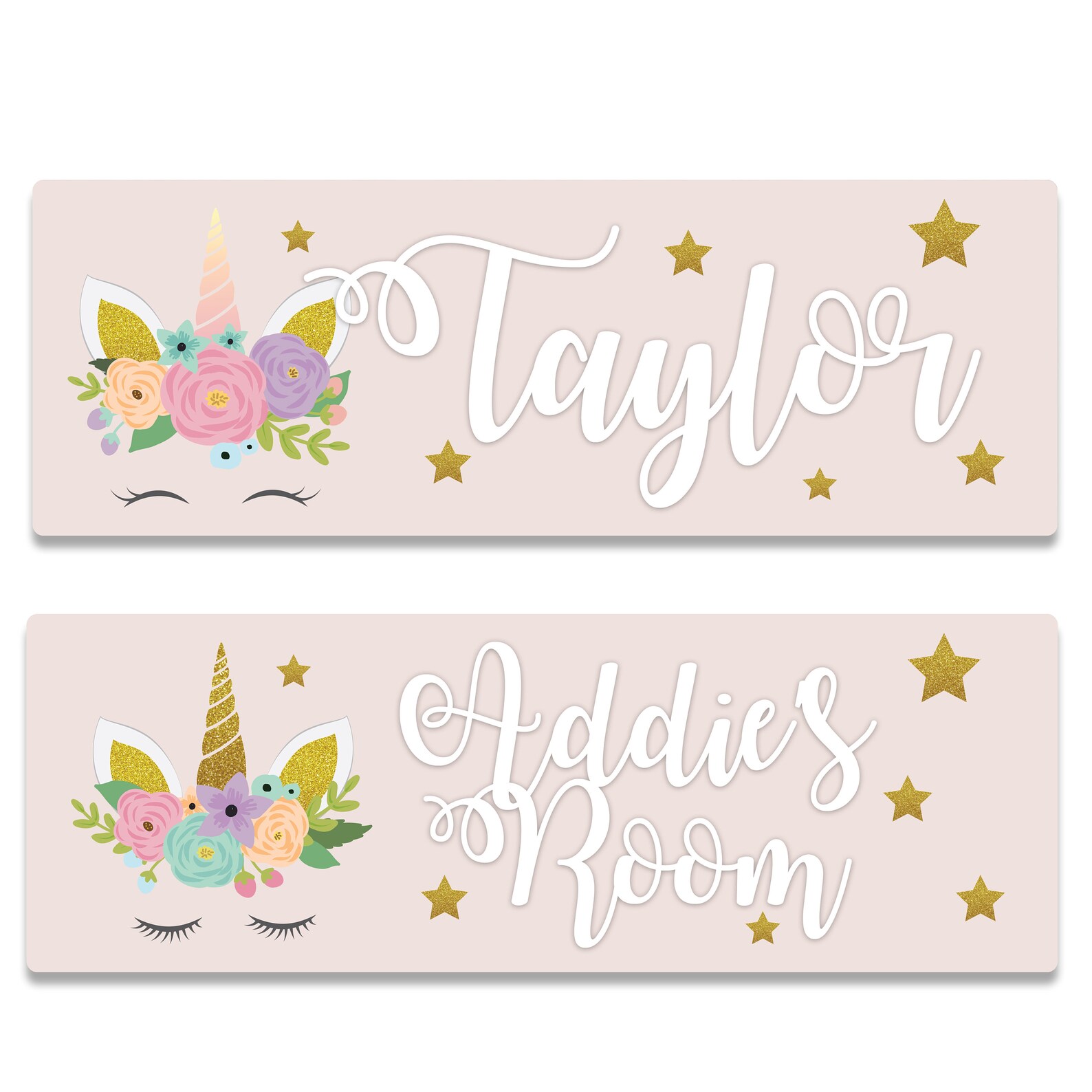 Personalized Unicorn Name Sign Kids Aluminum Door Sign - Etsy