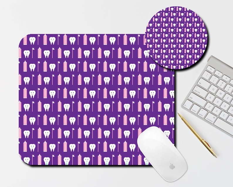 Dentist Office Mouse Pad and Coaster Set Desk Accessories Etsy