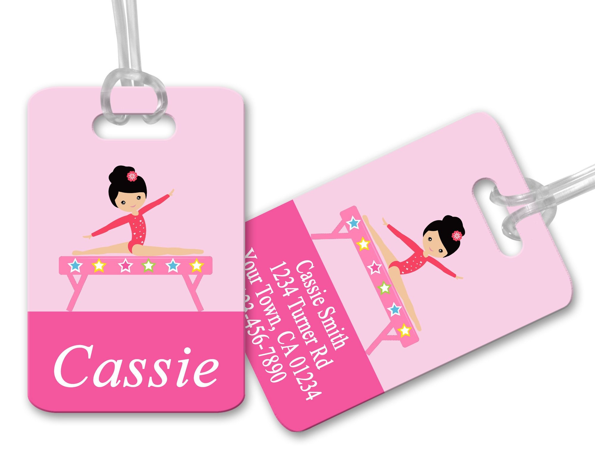 Gymnastics Bag Tag Personalized Bag Tag Gymnastics Gift Etsy UK