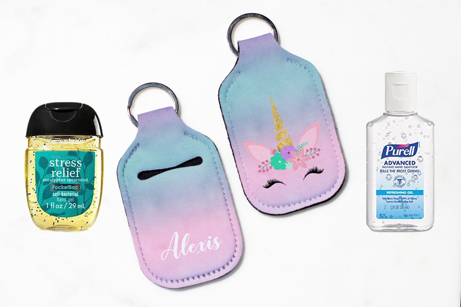 Personalized Hand Sanitizer Keychain Hand Sanitizer Keychain Etsy