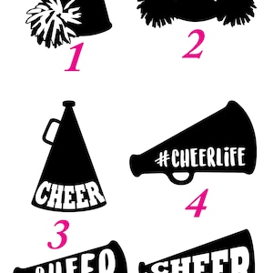 Porte-clés personnalisé de pom-pom girl, support de baume à lèvres à fausses paillettes, cadeau cheer personnalisé, cadeau sac butin image 3