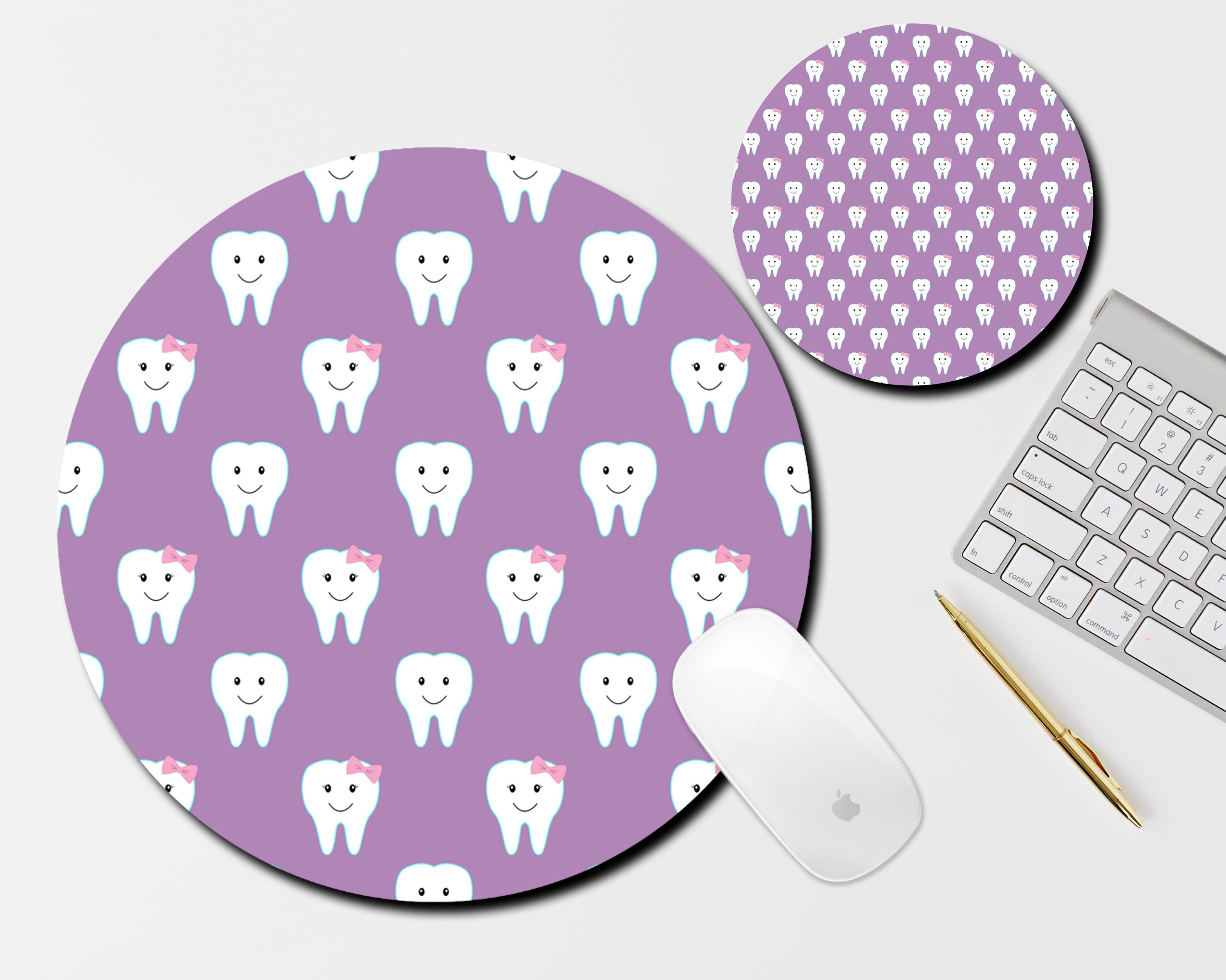Dentist Office Mouse Pad and Coaster Set Desk Accessories Etsy