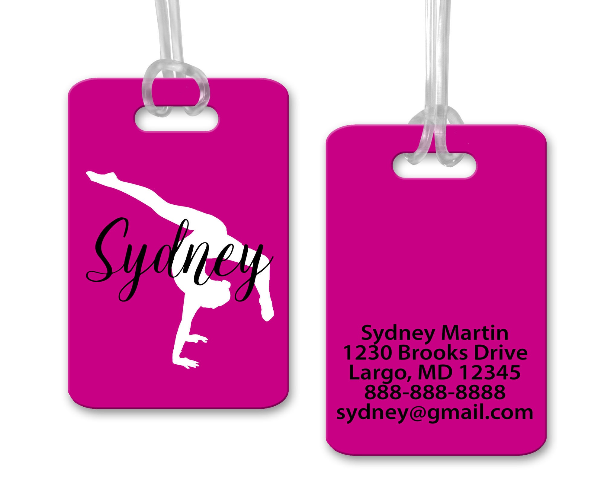 Fuzzy Ball Gymnast Bag Tag / Key Chain – Spirit Gear and Gifts