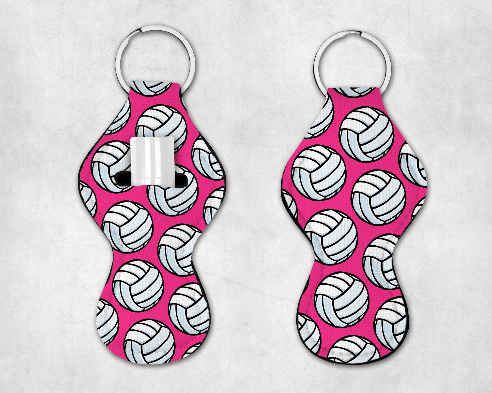 Volleyball Chapstick Holder Sports Gifts Chapstick Keychain Etsy