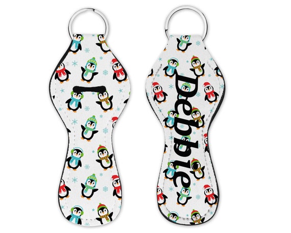 Snowman Lip Balm Keychain Stocking Stuff Christmas Snowman Chapstick Holder Christmas Party Favors Personalized Gift