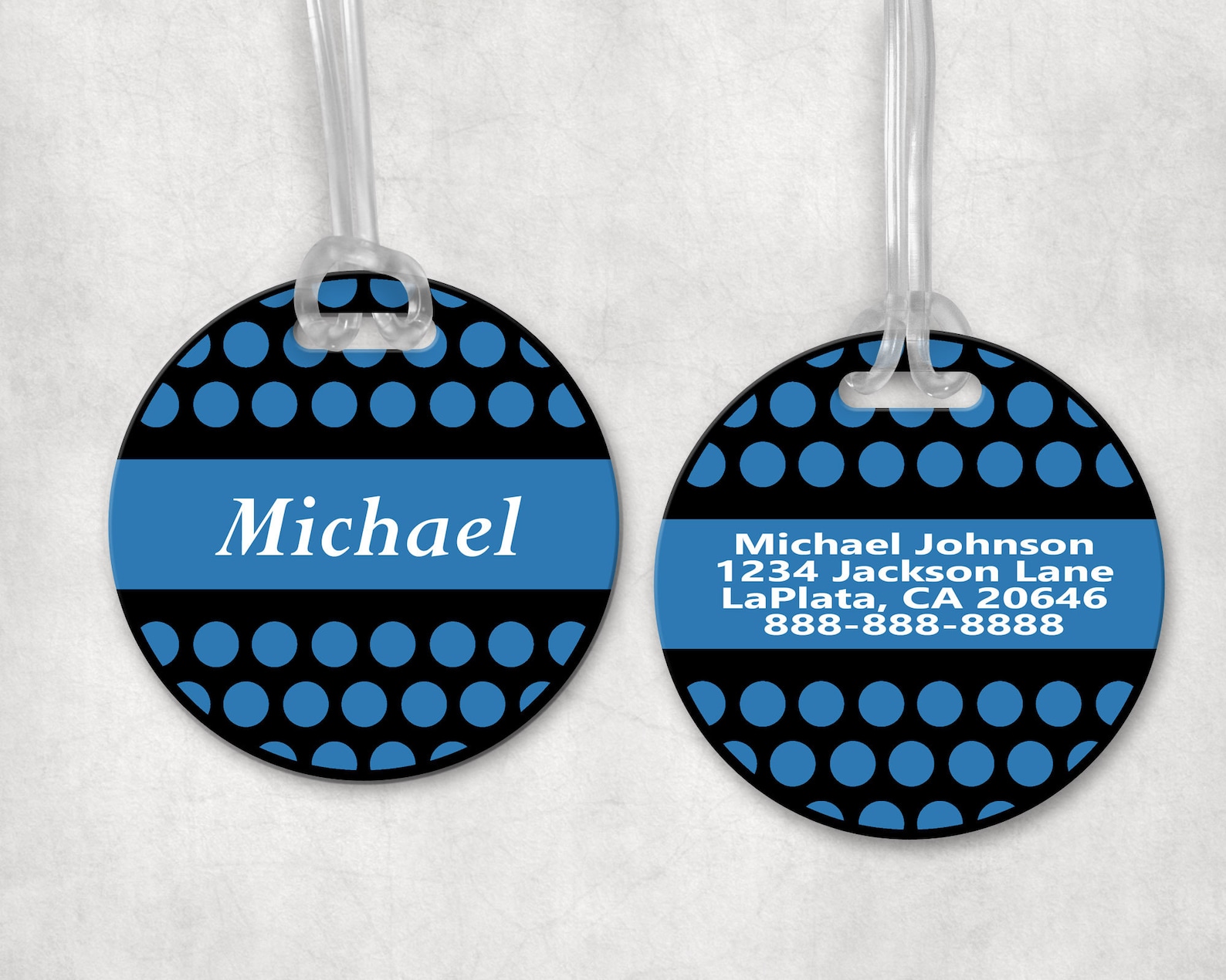 Golf Ball Bag Tag Personalized Golf Ball Tag Custom Sports Etsy