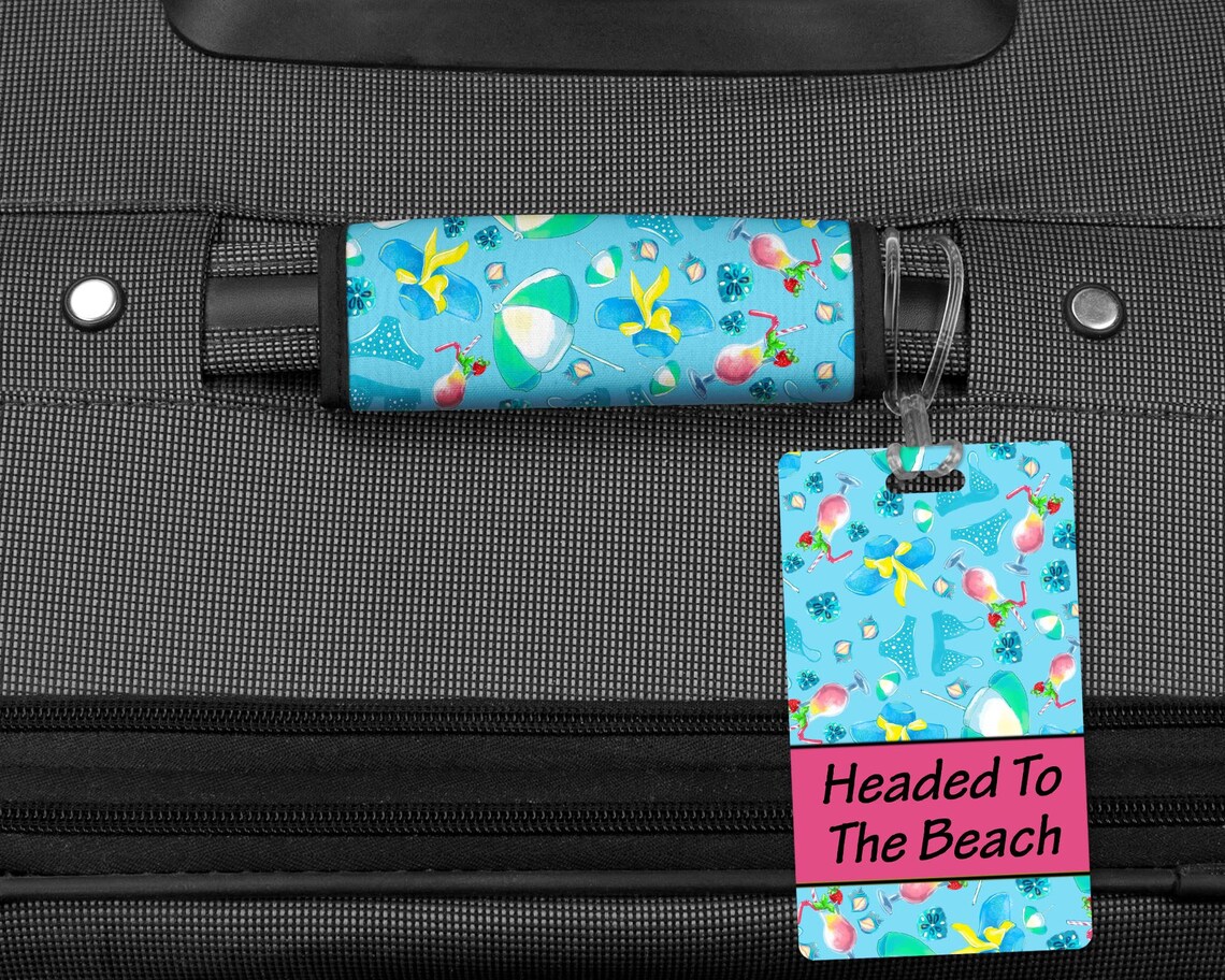 Vacation Luggage Tag Beach Luggage Tag Personalized Luggage Etsy