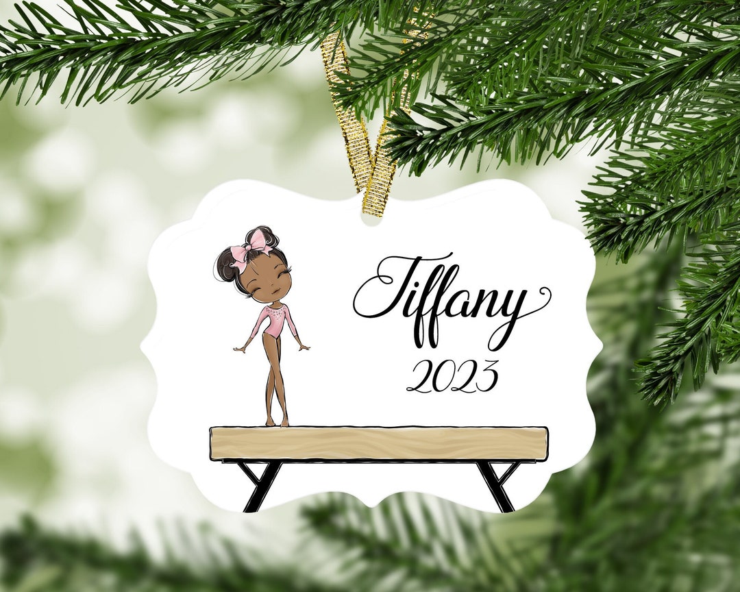 Gymnastic Ornament, Personalized Gymnastics Ornament, Gymnastic Team