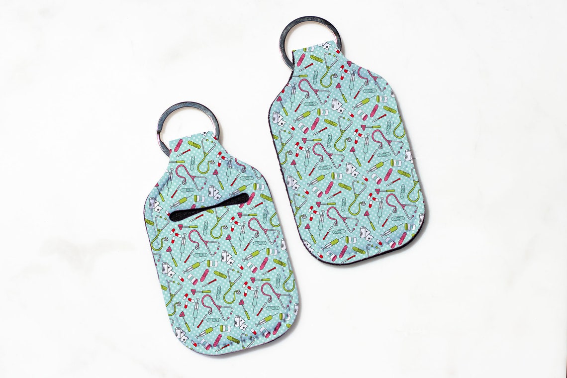 Personalized Hand Sanitizer Keychain Hand Sanitizer Keychain Etsy