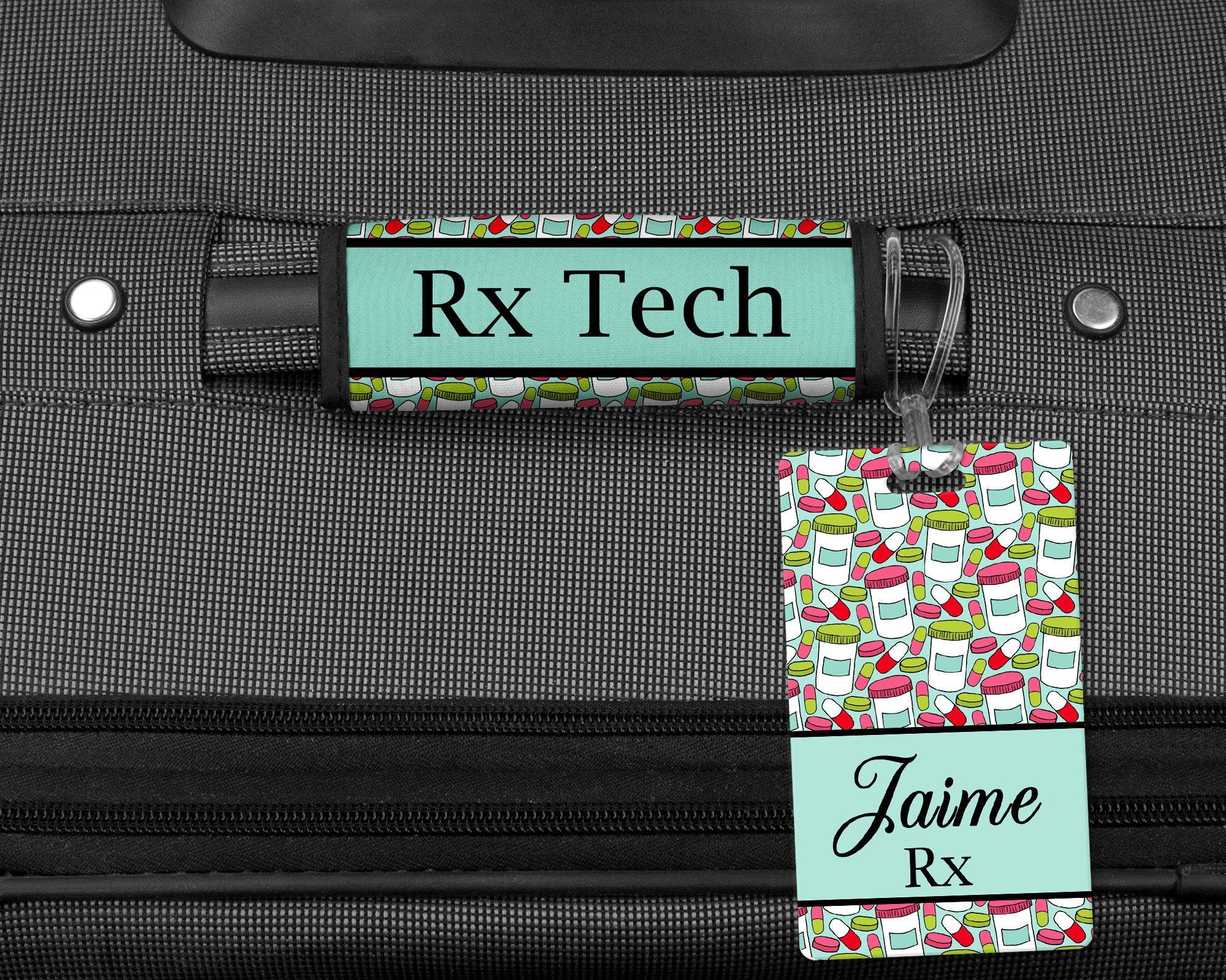 Pharmacy Tech Gift Personalized Luggage Tag Pharmacist Gift Etsy UK