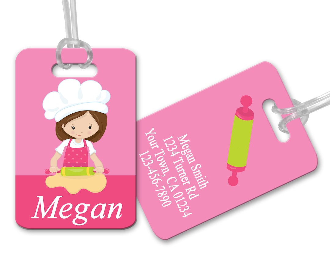 Personalized Chef Luggage Tag: Custom Kids Cook Gift - Etsy