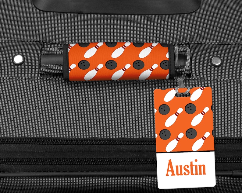 Bowling Luggage Tag Personalized Bag Tag Bowling Gift Etsy