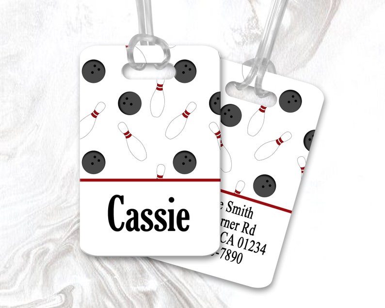 Bowling Luggage Tag Personalized Bag Tag Bowling Gift Etsy UK