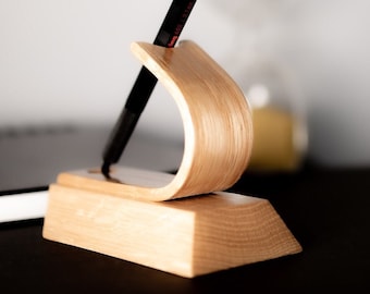 Modern pen stand holder display | Luxury Wooden Oak Gift | Housewarming Gift | Wedding Gift | Minimalist Design