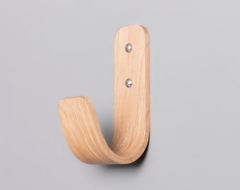 Curved Wooden Wall Coat Hooks