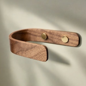 Alzapaños para cortinas de madera de nogal, modernos y decorativos.