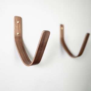 Premium Walnut Surfboard Wall Rack Mounts, Wall Mounted Storage For Sports Gear