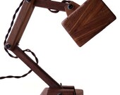 Luxurious Adjustable Lamp handcrafted from walnut