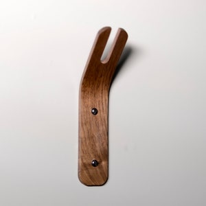 Minimalist Key Hook Wall Hook Walnut Key Rack Key Organizer Storage image 4