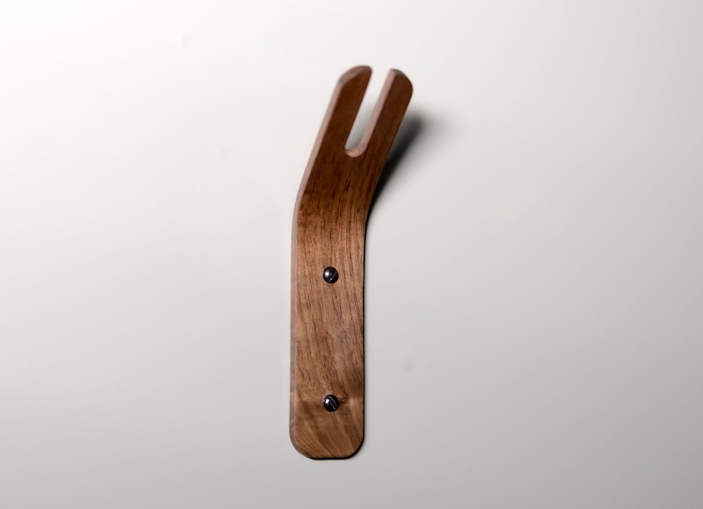 Minimalist Key Hook Wall Hook Walnut Key Rack Key Organizer Storage image 4