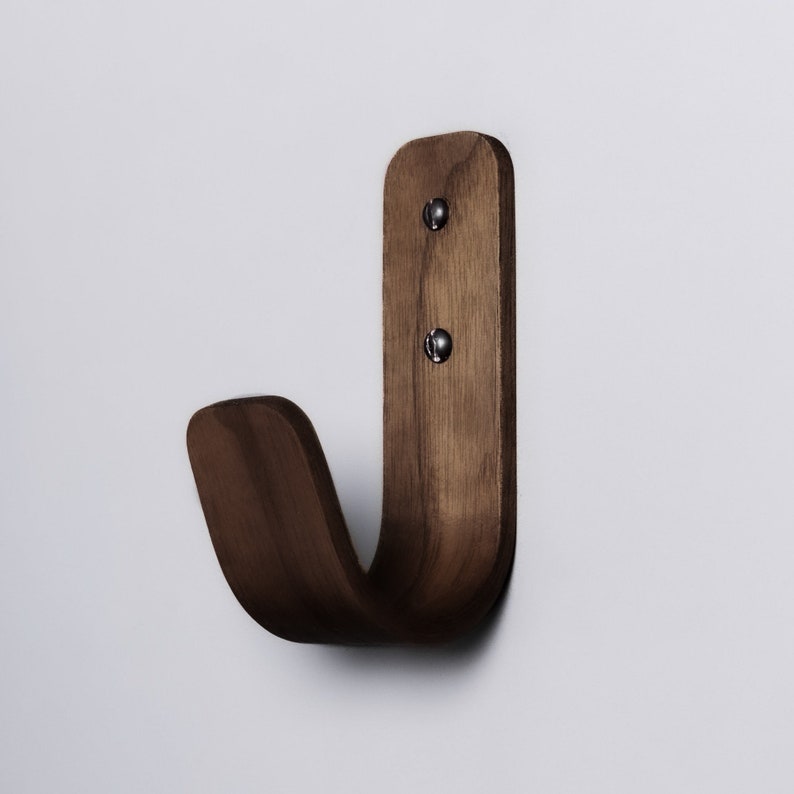 Curved Wooden Wall Coat Hooks image 9