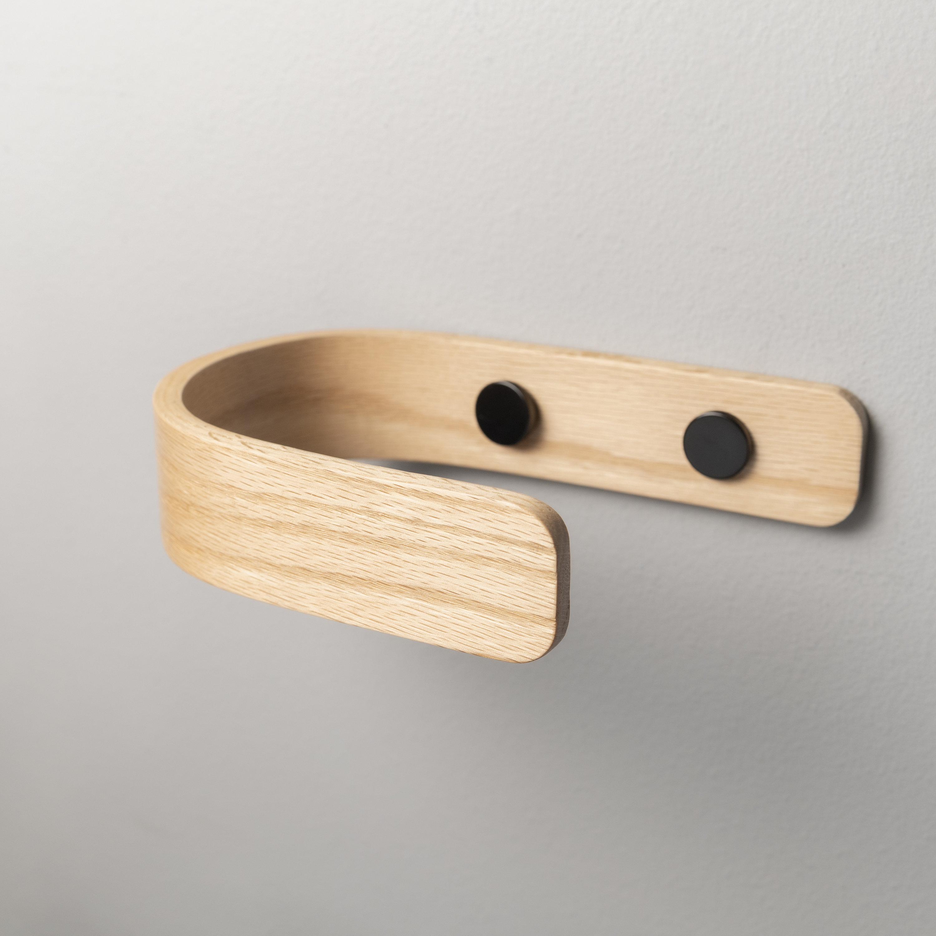 Oak Curtain Tie Back Holdbacks With Modern Brass Decorative Etsy