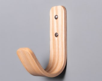 Curved Wooden Coat hooks Wall hooks DIY Rack Hooks for bags mirrors hats: perfect storage solution for home and office