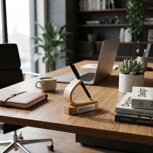 ash pen wooden holder