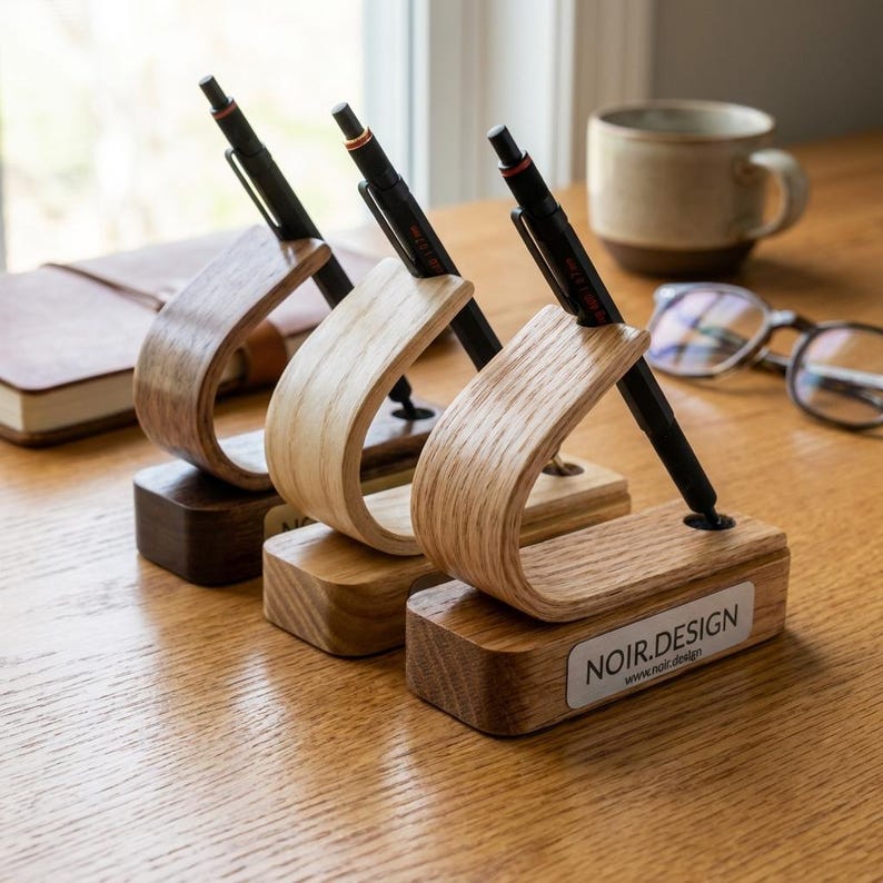 wooden pen holders with engraving