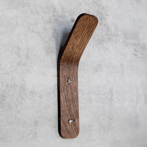 Decorative Heavy Duty Wall Hooks for Towels Coats Scarfs and Clothes Made  From Walnut -  Canada