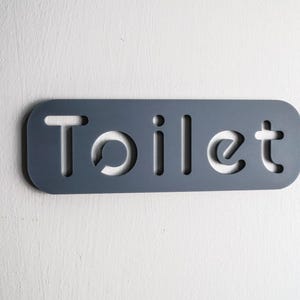 Elegant waterdicht grijs acryl toiletbord met minimalistisch ontwerp