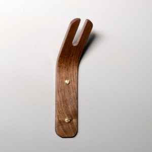 Minimalist Key Hook Wall Hook Walnut Key Rack Key Organizer Storage image 3