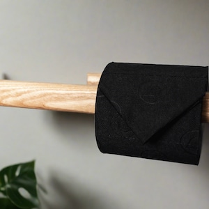 Double Toilet Roll Holder Made from solid Ash - NOIR.DESIGN