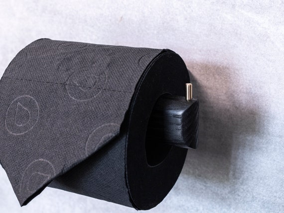 Mattschwarzer Toilettenpapierhalter – Doppelkopf-Wandhalterung Aus Metall, Rostfrei, Modernes Design